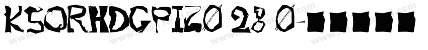KSORHDGPIZ0 28 0字体转换
